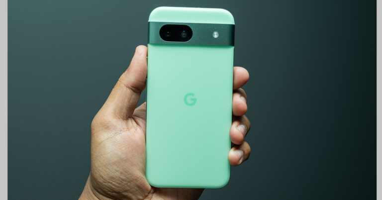 Google Pixel 8A Back View Hand Reviewer Photo SOURCE Julian Chokkattu