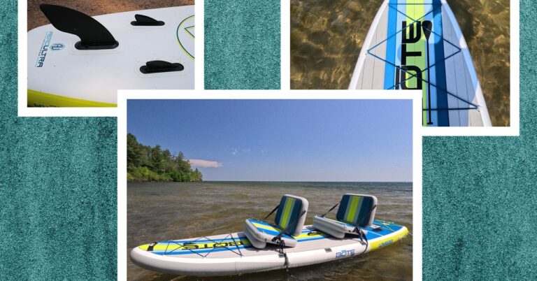 Bote Lowrider Aero Paddleboard SUP Reviewer Collage 092024 SOURCE Scott Gilbertson