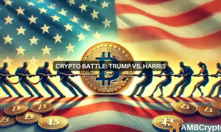 CRYPTO BATTLE TRUMP VS. HARRIS 1000x600