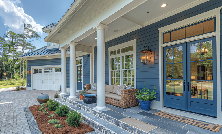 Front porch a home with outdoor sofa 1