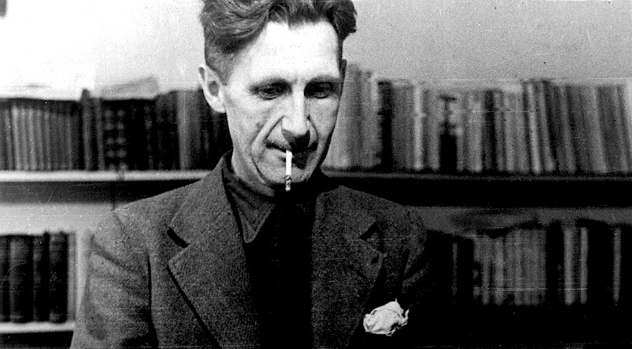 George Orwell at a typewr 009