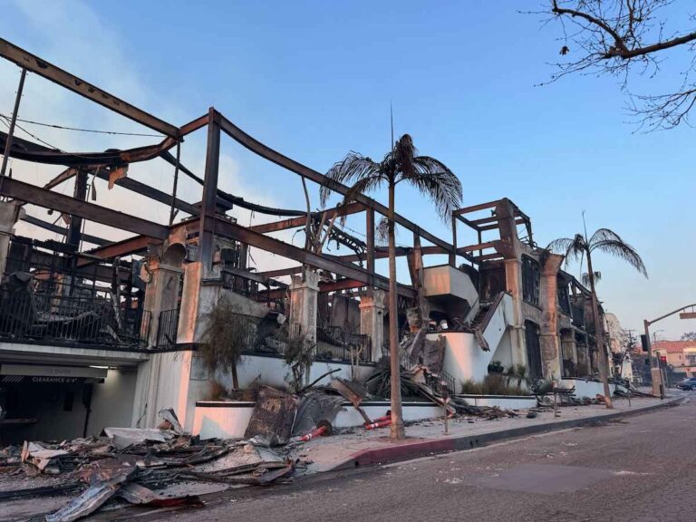 LA Fires strip mall