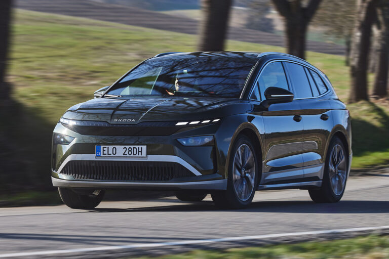 skoda enyaq review lead