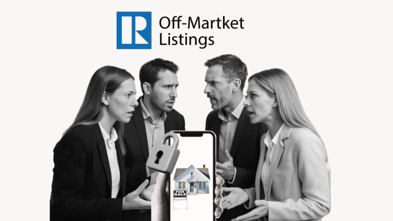 real estate agents debating the merit of off market listings